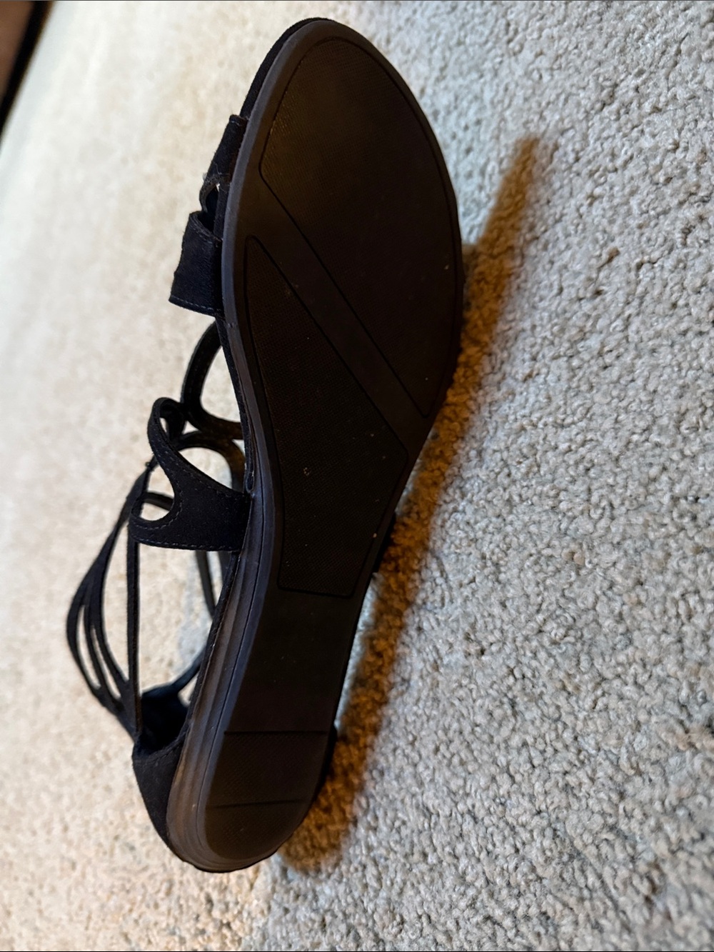 LC Lauren Conrad Black Circle Cutout Dress Sandals - Picture 3 of 4